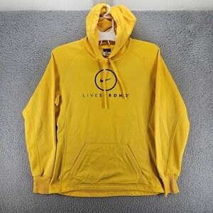 Nike Therma Fit Women's Small - Livestrong - Hoodie Yellow Pullover Sweater Sz S